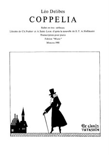 Coppélia, ou La fille aux yeux d’émail: partitura para piano by Léo Delibes