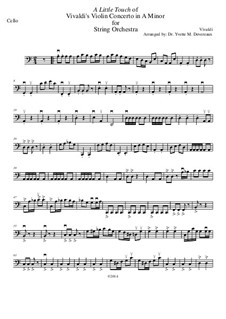 Concerto for Violin and Strings in A Minor: A Little Touch - cello part by Antonio Vivaldi