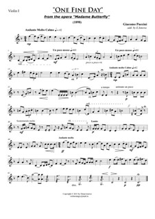 One Fine Day: para cordas by Giacomo Puccini