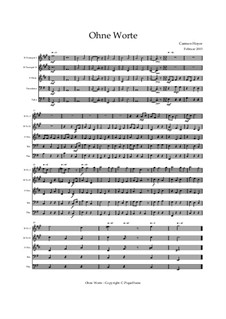 Sem palavras - Quinteto para instrumentos de meta, media, Op.0302: Sem palavras - Quinteto para instrumentos de meta, media by Carmen Hoyer