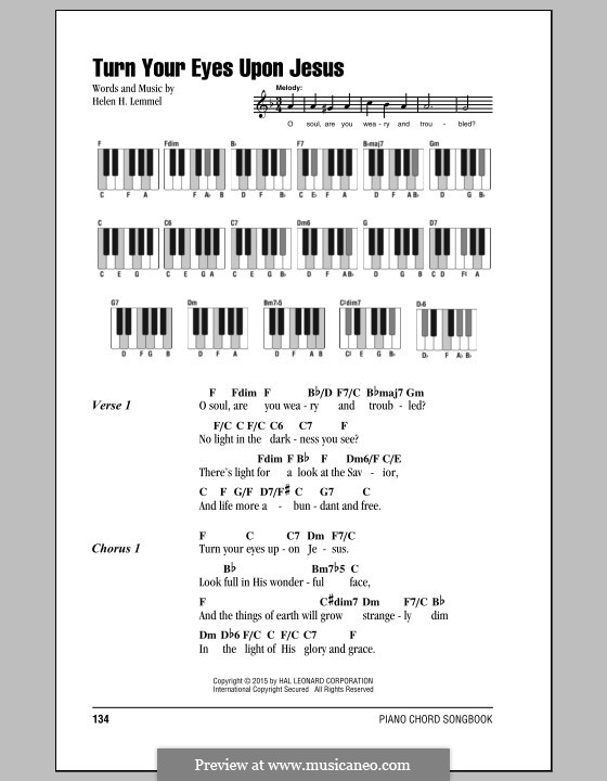 Turn Your Eyes Upon Jesus (The Newsboys): Letras e Acordes by Helen H. Lemmel