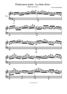 Études pour piano, Op.10: La chute d'eau by Franz Joseph Kalburn