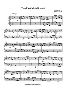 Two Part Melodic No.4: Two Part Melodic No.4 by Robin Lamott