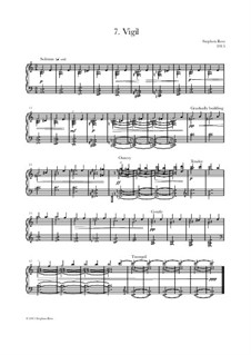 Heartlands - Seven Pieces for Piano: No.7 Vigil by Stephen Rees, Jenny Rees