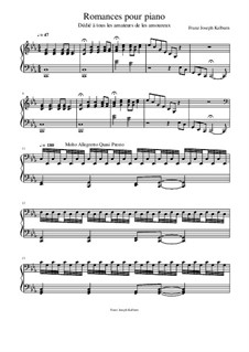 Romances pour piano III, Op.12: Romances pour piano III by Franz Joseph Kalburn