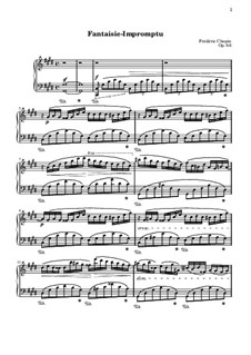 Fantasia-Impromptu in C Sharp Minor, Op.66: Para Piano by Frédéric Chopin