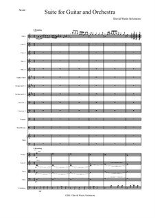 Guitar and Orchestra Suite: Complete – score only by David W Solomons