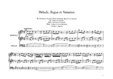 Prelude, Fugue et Variation: para orgãos by César Franck