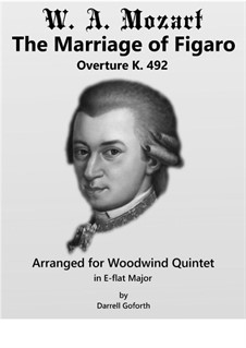 Overture: For woodwind quintet (in E-flat Major) by Wolfgang Amadeus Mozart