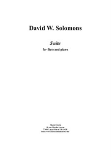 Suite: para flauta e piano by David W Solomons