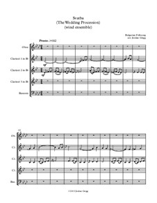 Svatba (The Wedding Procession): For wind ensemble by folklore
