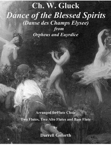 Dance of the Blessed Spirits: For flute choir by Christoph Willibald Gluck