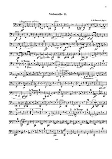 Septet No.1 in D Minor, Op.74: violoncelo parte II by Johann Nepomuk Hummel