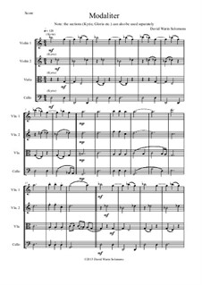 Modaliter: para quartetos de cordas by David W Solomons