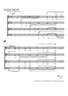 Vocal version: para coro misto by Franz Xaver Gruber