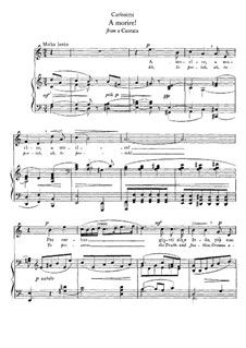 A morire: For soprano and piano by Giacomo Carissimi