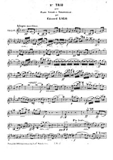 Piano Trio No.2: Partes em viola e violoncelo by Édouard Lalo