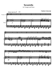 Tarantella: para trompeta e piano by Vladimir Solonskiy