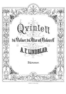 String Quintet in F Major: violino parte I by Adolf Fredrik Lindblad
