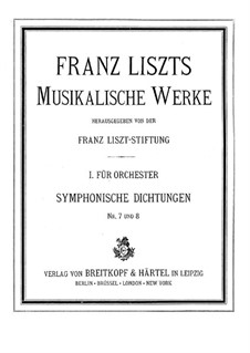 Symphonic Poem No.7 'Festklänge' for Orchestra, S.101: Partitura completa by Franz Liszt