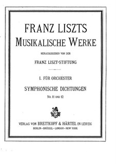 Symphonic Poem No.11 'The Battle of the Huns' for Orchestra, S.105: Partitura completa by Franz Liszt