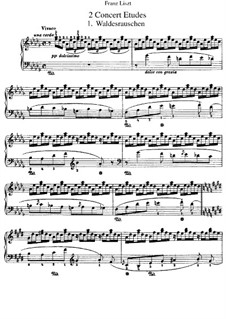 Two Concert Etudes, S.145: set completo by Franz Liszt