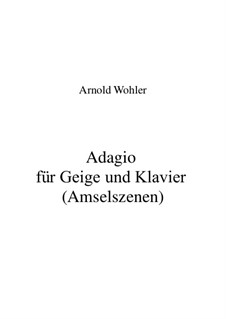 Adagio für Geige und Klavier (Amselszenen): Adagio für Geige und Klavier (Amselszenen) by Arnold Wohler