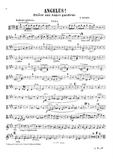 Angelus! Prière aux anges gardiens, S.378: parte viola by Franz Liszt