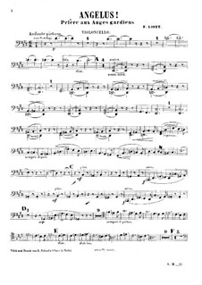 Angelus! Prière aux anges gardiens, S.378: parte violoncelo by Franz Liszt