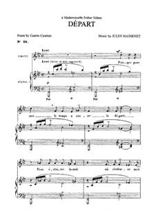 Départ: para voz media e piano by Jules Massenet