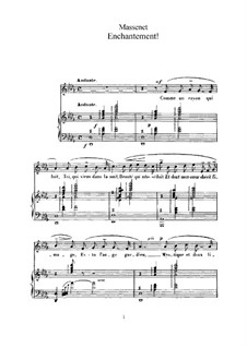 Enchantement: para voz alta e piano by Jules Massenet