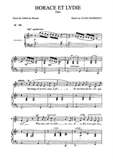 Horace et Lydie: em F Major by Jules Massenet