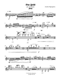 Free Spirit (2010), for solo violin: Free Spirit (2010), for solo violin by Ioannis Papaspyrou