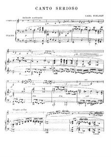 Canto Serioso for French Horn (or Cello) and Piano, FS 132: partitura by Carl Nielsen