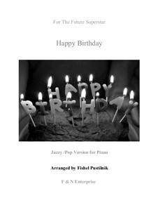 Happy Birthday to You: For piano (jazzy version) by Mildred Hill