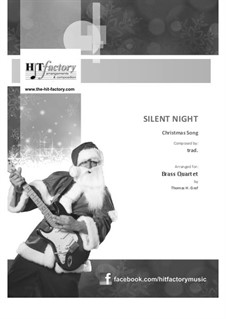Silent Night: For brass quartet (jazz waltz) by folklore