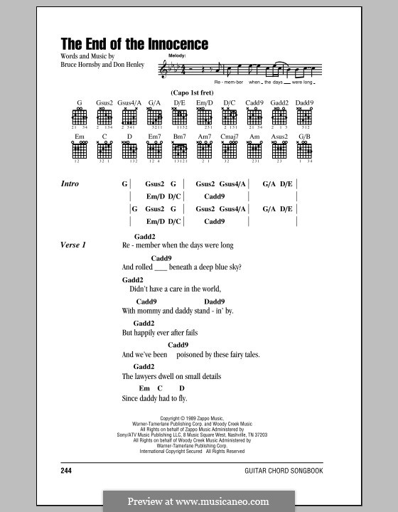 The End of the Innocence por Bruce Hornsby, D. Henley em músicaNeo