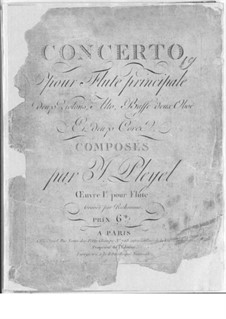 Concerto for Flute and Orchestra in C Major, Op.1: Concerto for Flute and Orchestra in C Major by Ignaz Pleyel