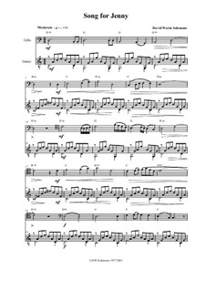 Song for Jenny: para violoncelo e guitarra by David W Solomons