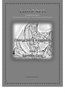 Lauda di Natale - Christmassy for SATB a cappella, CS871: Lauda di Natale - Christmassy for SATB a cappella by Santino Cara