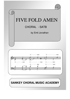 Five Fold Amen, Op.1: Five Fold Amen by Emil Jonathan