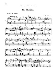 Mazurkas, Op.7: set completo by Frédéric Chopin