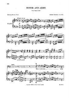 Honor and Arms: Para vocais e piano by Georg Friedrich Händel