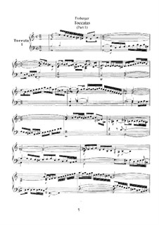 Toccatas for Organ: livro I by Johann Jacob Froberger