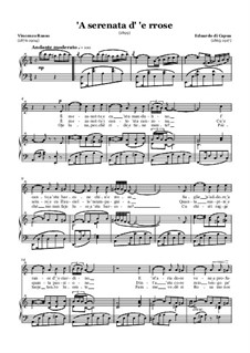 A serenata d'e rose: For voice and piano (a minor) by Eduardo di Capua
