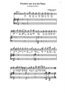 Iphigenia in Tauris, Wq.46: Rezitativ und Arie des Thoas by Christoph Willibald Gluck