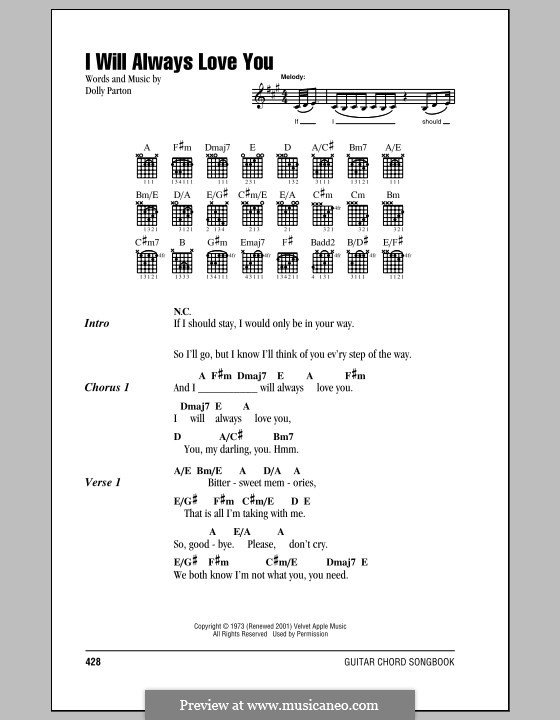 Vocal version: Letras e Acordes by Dolly Parton