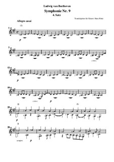 Movement IV: Para Guitarra by Ludwig van Beethoven