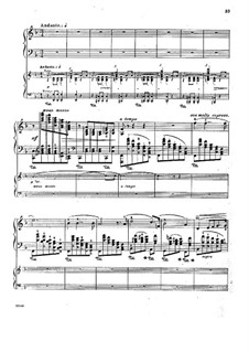 Concerto for Piano and Orchestra No.4 in D Minor, Op.70: Movimento II. Version para dos pianos de quatro maõs by Anton Rubinstein