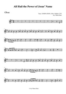 All Hail the Power of Jesus' Name: For oboe by Oliver Holden